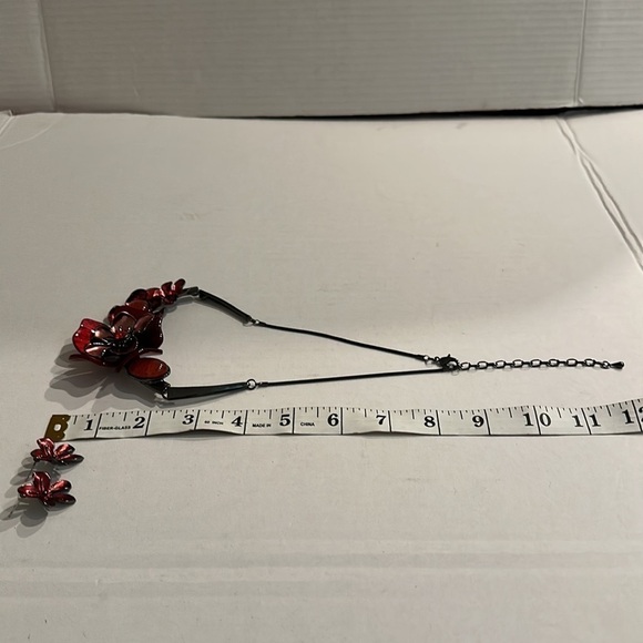 Fashion Jewelry Dark Red necklace set NEW - Picture 4 of 7